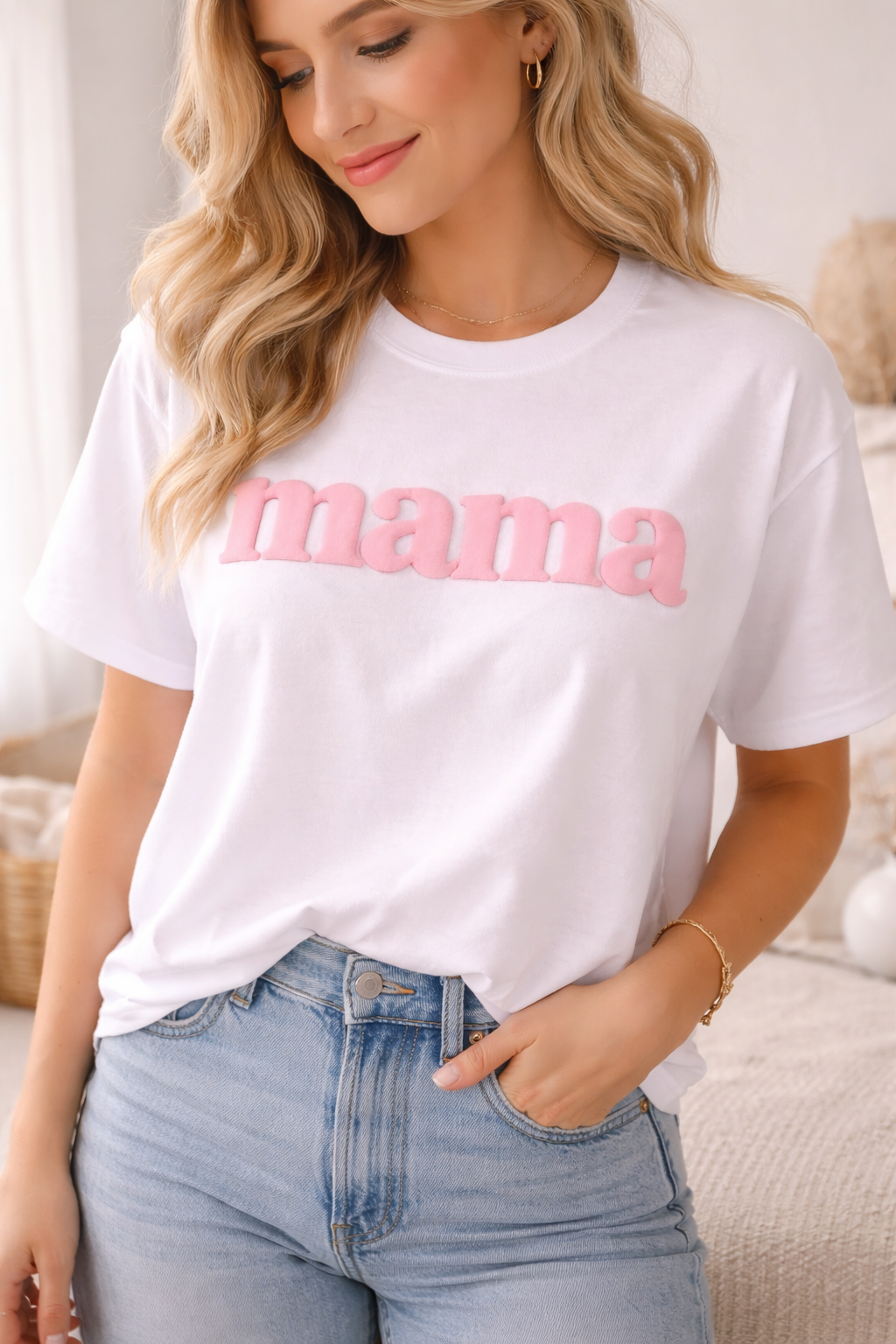 Mama Puff Vinyl Shirt – Comfort Colors T-Shirt for Moms, 3D Raised Graphic Tee, Trendy Mom Shirt, Gift for Mom S–4XL