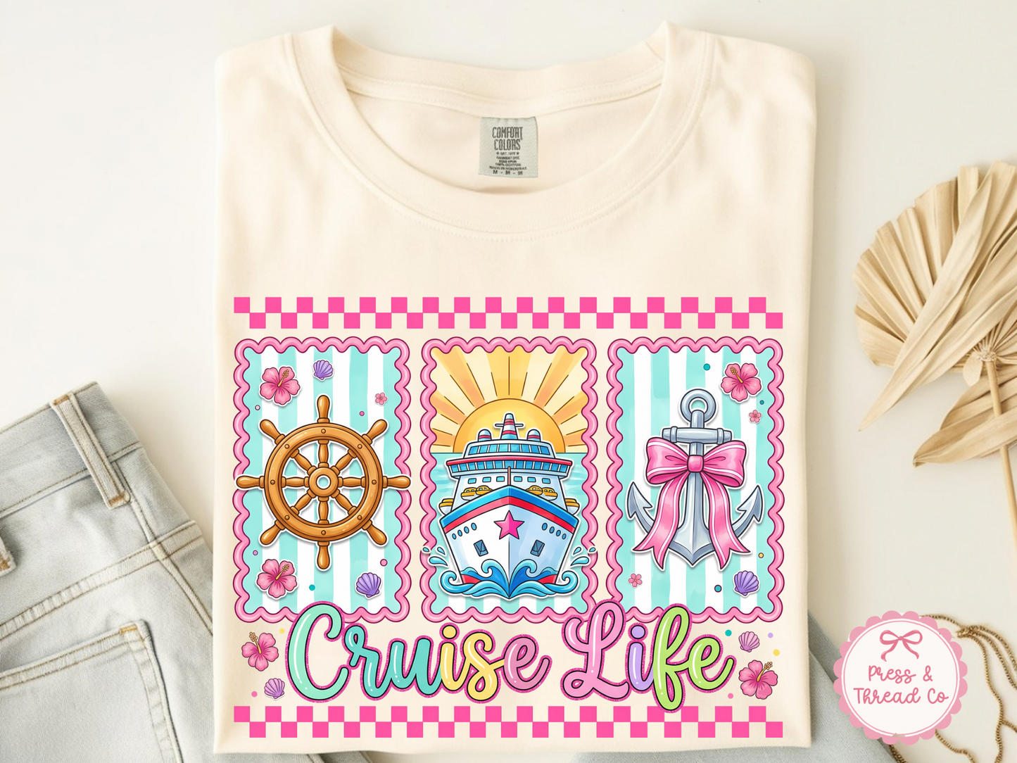 Cruise Life Shirt, Summer Vacation Tee, Cruise Outfit, Beach Trip Shirt, Girls Trip Tee, Nautical Shirt, Comfort Colors Tee